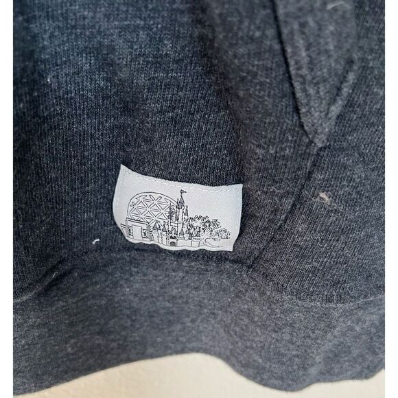 Disney World 2018 Snap Pullover Gray All Park Badges Henley‎ Sweater - Picture 5 of 10